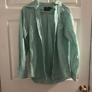 Vineyard Vines Green Plaid Long Sleeve Button Down Shirt Womens